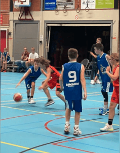 Vikings U14 basketbal wedstrijd